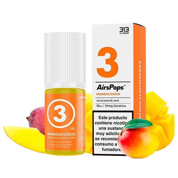 313 Nic Salts - No.3 Mangolicious 10ml (by Airscream)