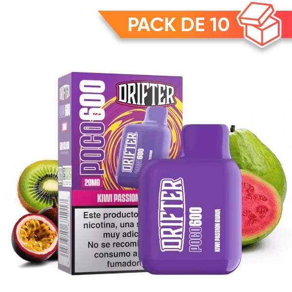 Drifter Poco 600 - Kiwi Passionfruit Guava (Pack x10)