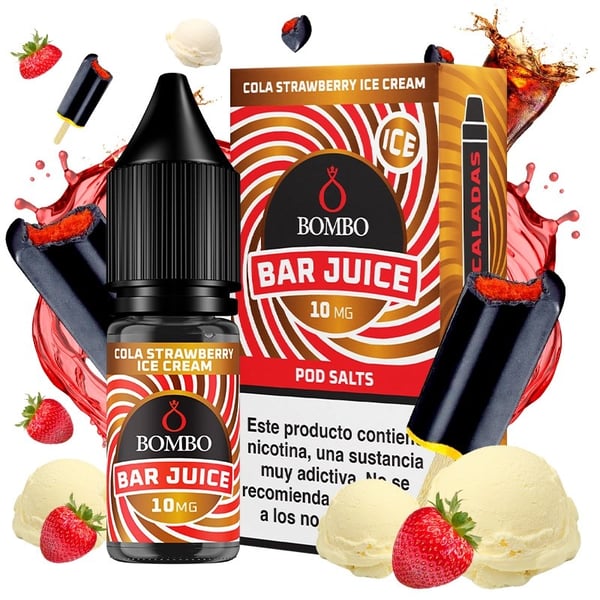 Sales Cola Strawberry Ice Cream - Bar Juice by Bombo 10ml