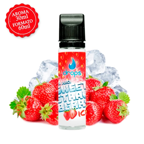 Aroma Sweet Strawberry Ice - Drops Bar Juice (Longfill)