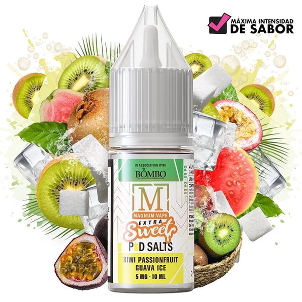 Sales Kiwi Passionfruit Guava Ice - Magnum Vape Extra Sweet Pod Salts 10ml