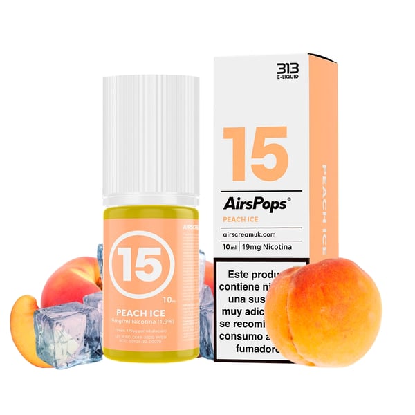313 Nic Salts - No.15 Peach Ice 10ml (by Airscream)