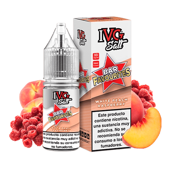 Salts White Peach Raspberry - IVG - Favourite Bar - 10ml