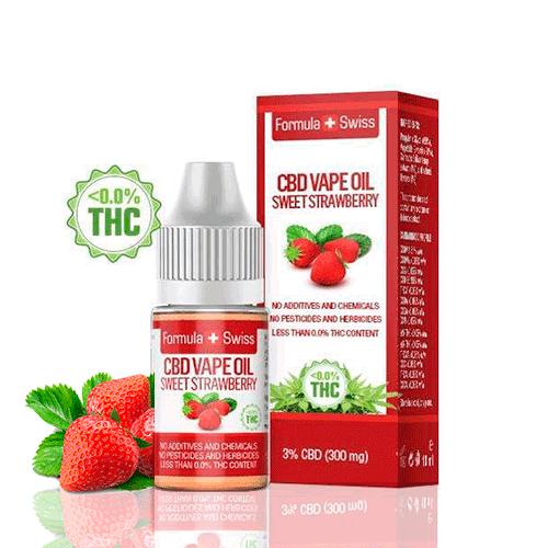 Formula Swiss Fresa Dulce 10ml - CBD E-Liquid
