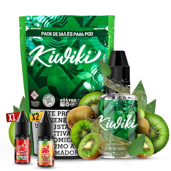 Pack Kiwiki + NicoVaps - Oil4Vap Sales
