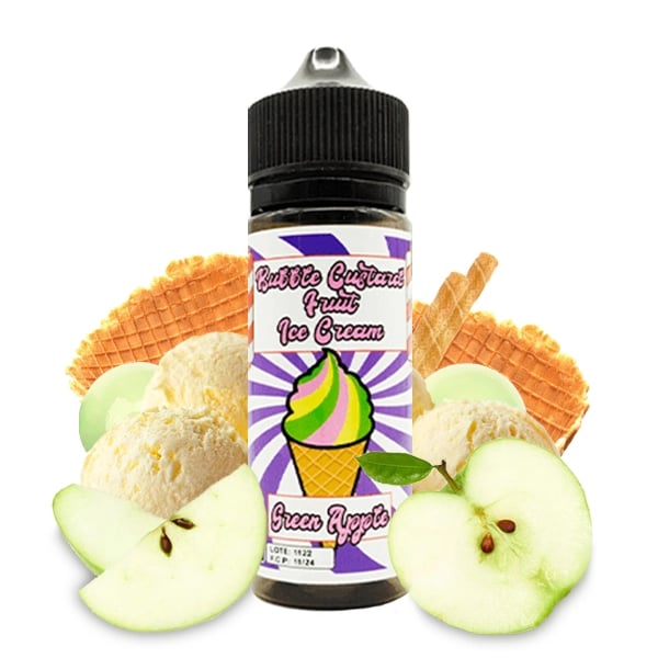 Bubble Custard Fruit Ice Cream - Green Apple 100ml	