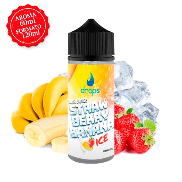 Aroma Strawberry Banana Ice - Drops Bar Juice 60ml