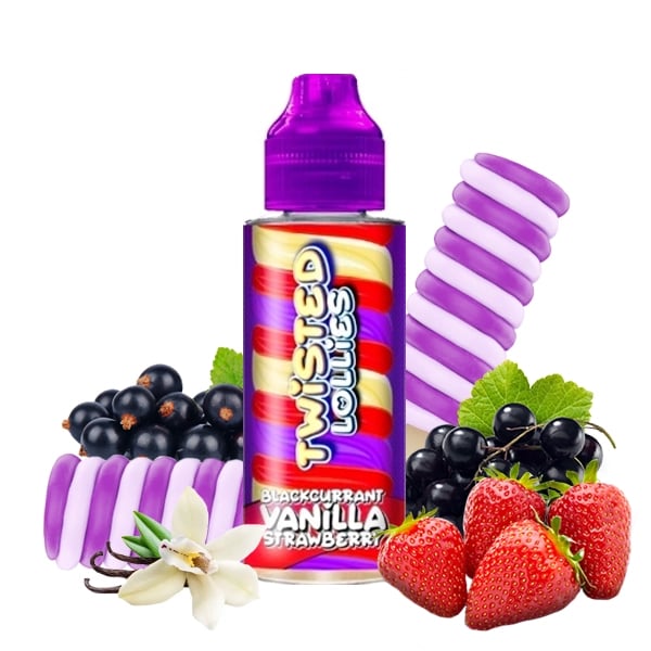 Twisted Lollies - Blackcurrant Vanilla Strawberry