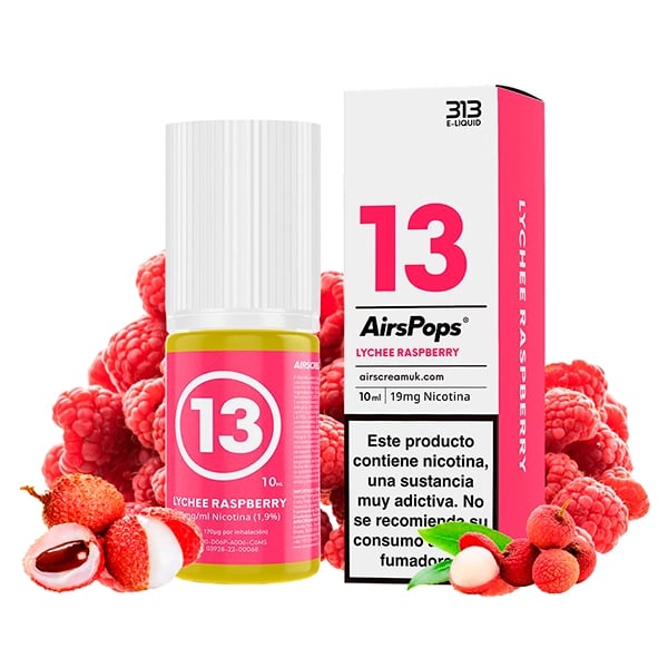 313 Nic Salts - No.13 Lychee Raspberry 10ml (by Airscream)
