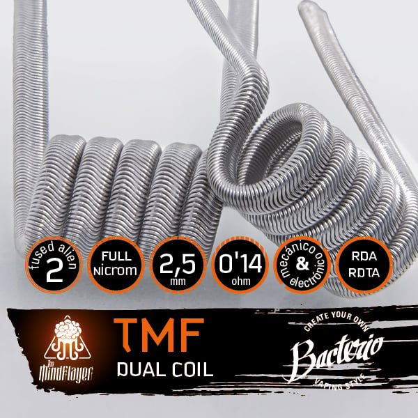 Bacterio Coils - TMF Coil Alien Full Ni80 (Resistencias Artesanales)
