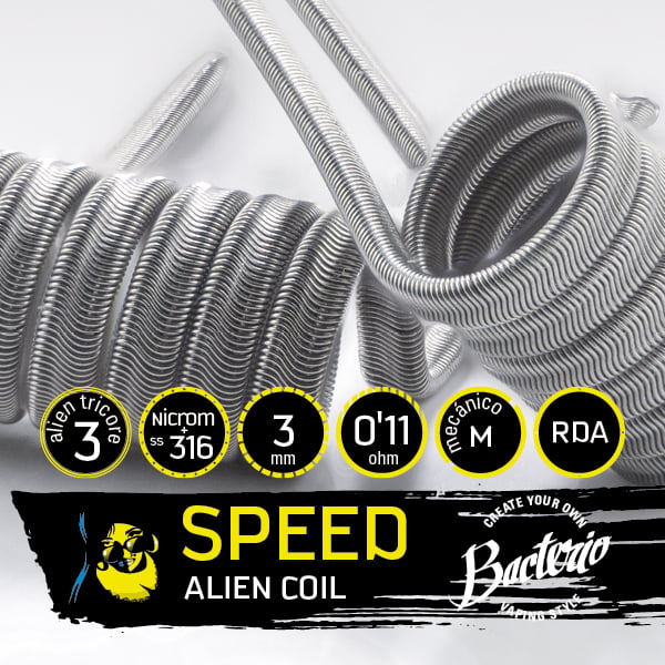 Bacterio Coils - Alien SS316 (Resistencias Artesanales)
