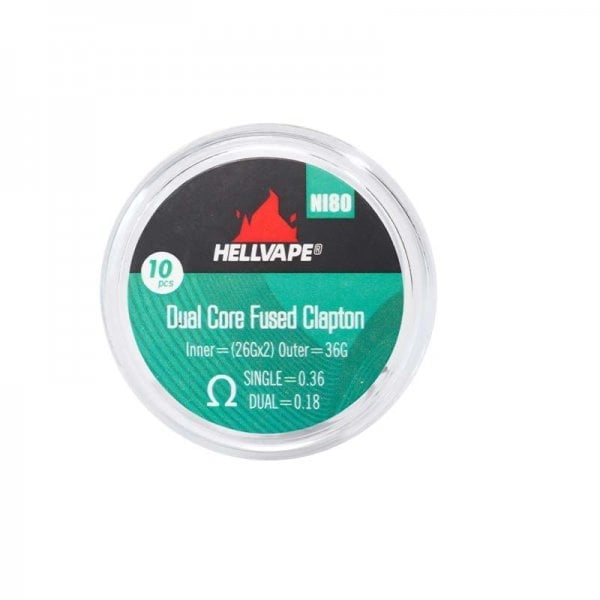 Resistencias prefabricadas Hellvape Ni80 0.36ohm (Pack 10)