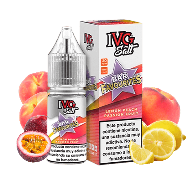 Salts Lemon Peach Passionfruit - IVG - Favourite Bar - 10ml