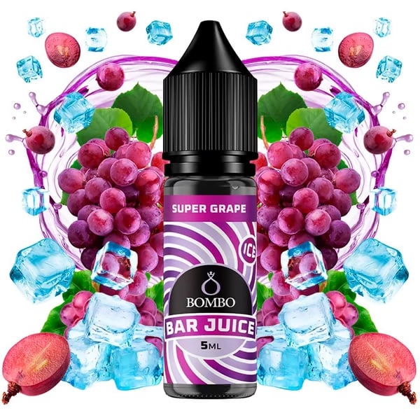 Aroma Super Grape Ice - Bar Juice by Bombo (Longfill para Sales)