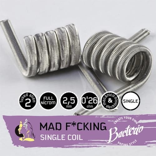 Bacterio Coils Mad F*cking Single 0.26ohm (pack 2)