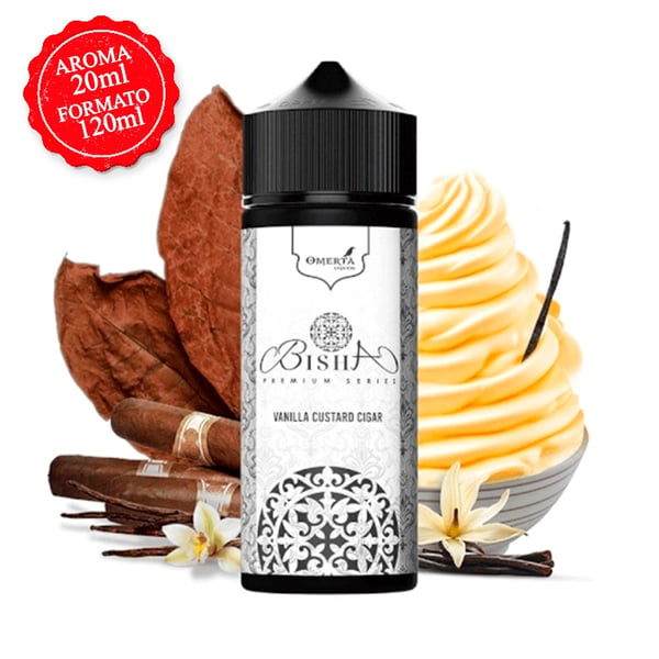 Aroma Vanilla Custard Cigar - Omerta Bisha 20ml (Longfill)