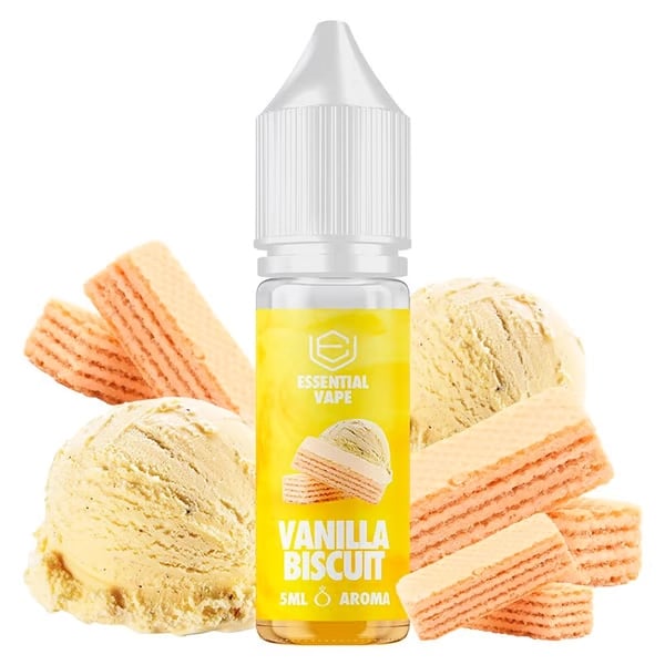 Aroma Vanilla Biscuit - Essential Vape by Bombo (Longfill para Sales)