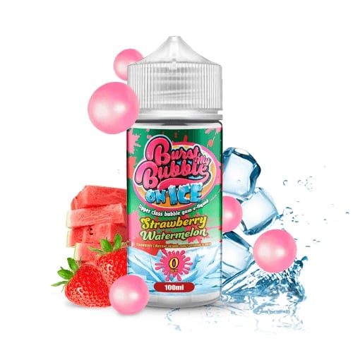Strawberry Watermelon Bubblegum - Burst My Bubble On Ice 100ml