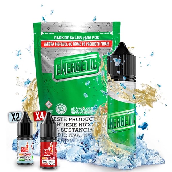 Pack Energetic + NikoVaps - Oil4Vap Sales - 60ml