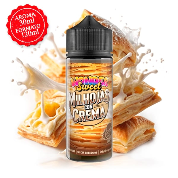 Aroma Milhojas con Crema - Vapemoniadas Wonder Sweet 30ml (Longfill)