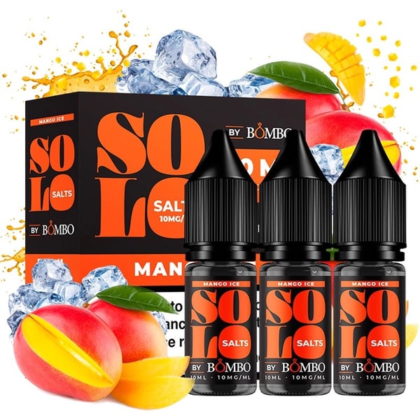 Bombo Solo Nic Salts - Mango Ice (Pack 3)