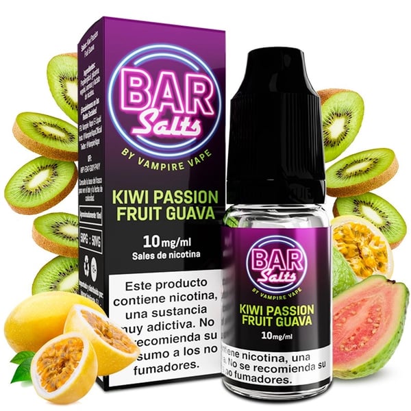 Kiwi Passion Fruit Guava - Bar Salts by Vampire Vape -10ml 
