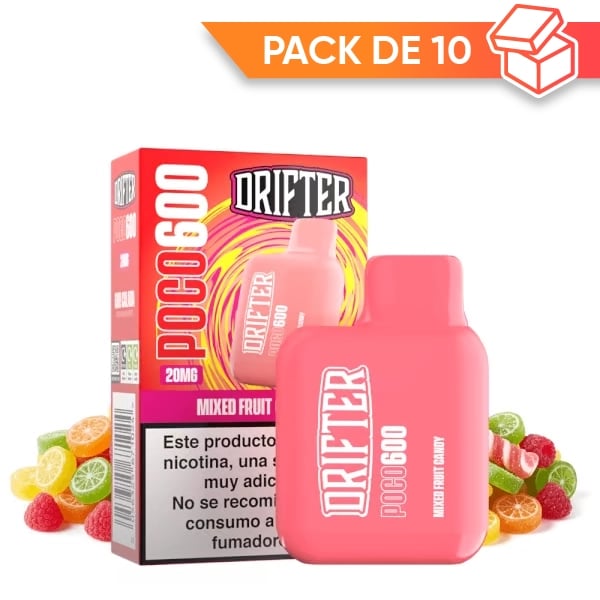 Drifter Poco 600 - Mixed Fruit Candy (Pack x10)