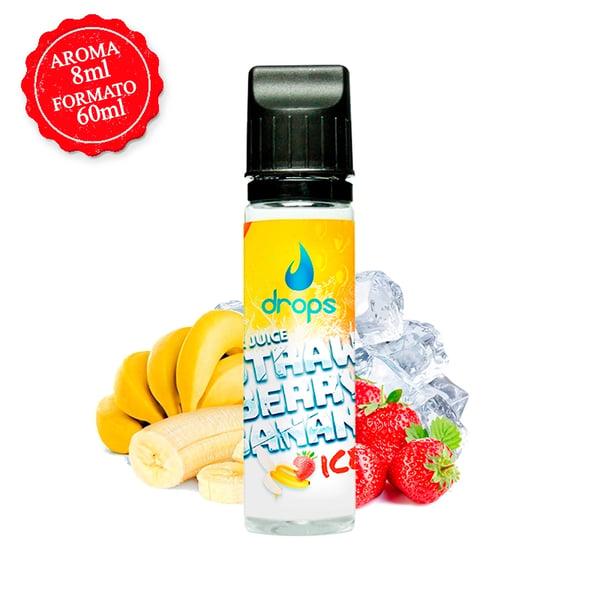 Aroma Strawberry Banana Ice - Drops Bar Juice (Longfill)