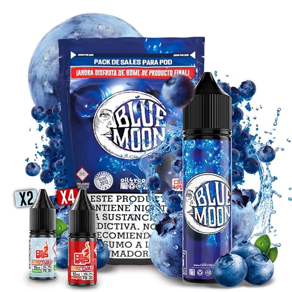 Pack Blue Moon + NikoVaps - Oil4Vap Sales - 60ml