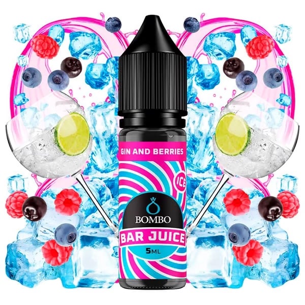 Aroma Gin & Berries Ice - Bar Juice by Bombo (Longfill para Sales)