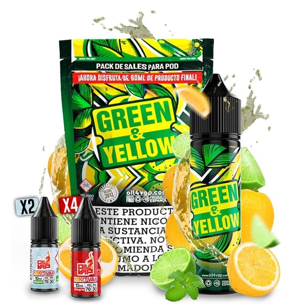 Pack Green & Yellow + NikoVaps - Oil4Vap Sales - 60ml