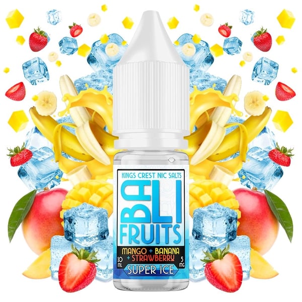 Sales Mango Banana Strawberry Super Ice - Bali Fruits Salts by Kings Crest 10ml
