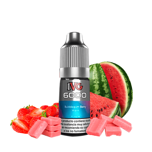 Bubblegum Berry Wave - IVG 6000 Salts 10ml