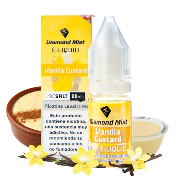 Diamond Mist Nic Salt - Vanilla Custard