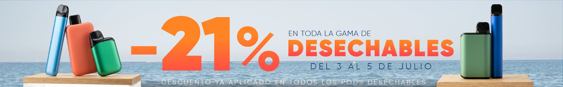 Descuento pods desechables