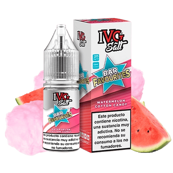 Salts Watermelon Cotton Candy - IVG - Favourite Bar - 10ml