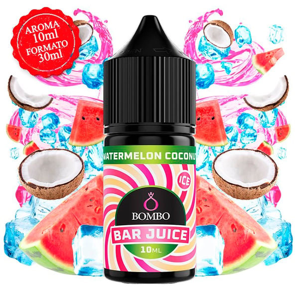 Aroma Watermelon Coconut Ice - Bar Juice by Bombo (Longfill para Sales)