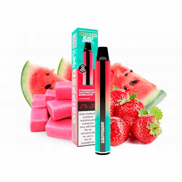 Vaper desechable Strawberry Watermelon Bubblegum - Dripped Bar