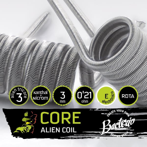 Bacterio Coils - Alien Ka1/Ni80 (Resistencias Artesanales)