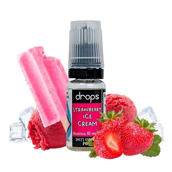 Drops Bar Salt - Strawberry Ice Cream 10ml