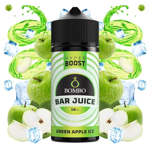 Aroma Green Apple Ice - Bar Juice Hyper Boost by Bombo 10ml/120 (Longfill)