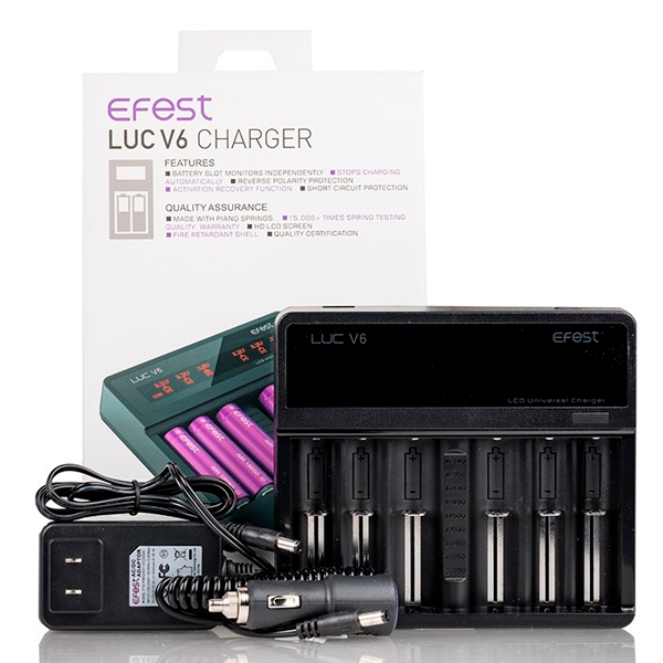 Cargador Efest Luc V6