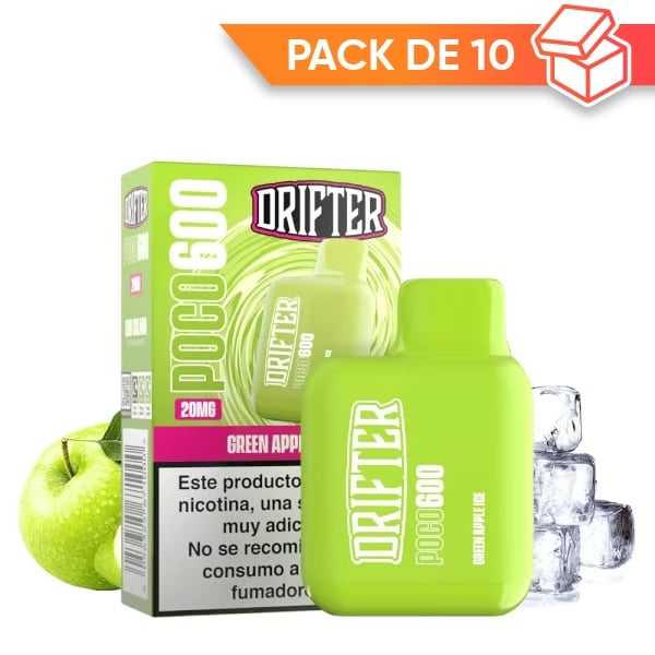 Drifter Poco 600 - Green Apple (Pack x10)