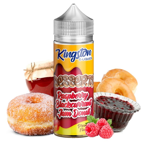 Raspberry Blackcurrant Jam Donut 100ml - Kingston