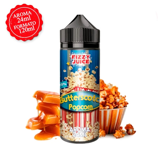 Aroma Butterscotch Popcorn - Fizzy Juice 24ml (Longfill)