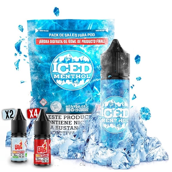 Pack Iced Menthol + NikoVaps - Oil4Vap Sales - 60ml