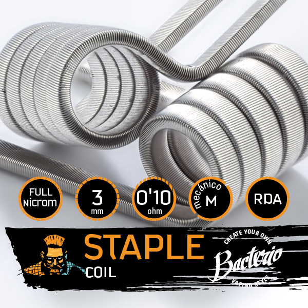 Bacterio Coils - Staple Full Ni80 (Resistencias Artesanales)