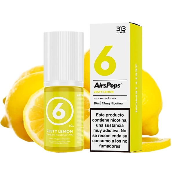 313 Nic Salts - No.6 Zesty Lemon 10ml (by Airscream)