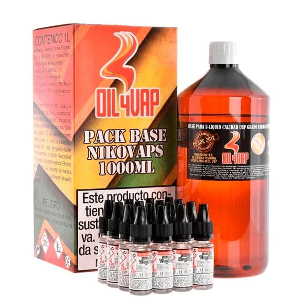 Oil4Vap Pack Base + Nicovaps 1L (outlet)