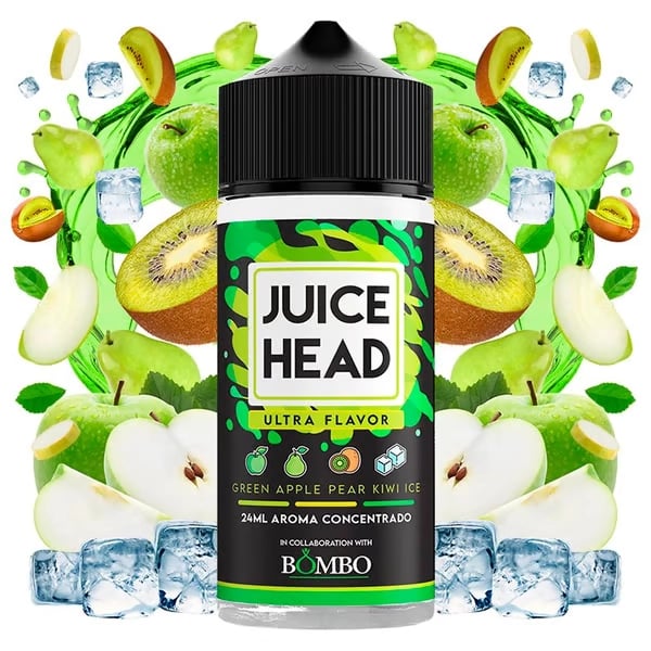 Aroma Green Apple Pear Kiwi Ice - Juice Head & Bombo 24ml (Longfill)